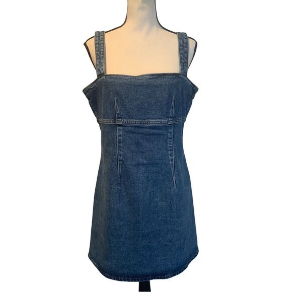 Reformation Denim Parker Dress - Picture 1 of 10